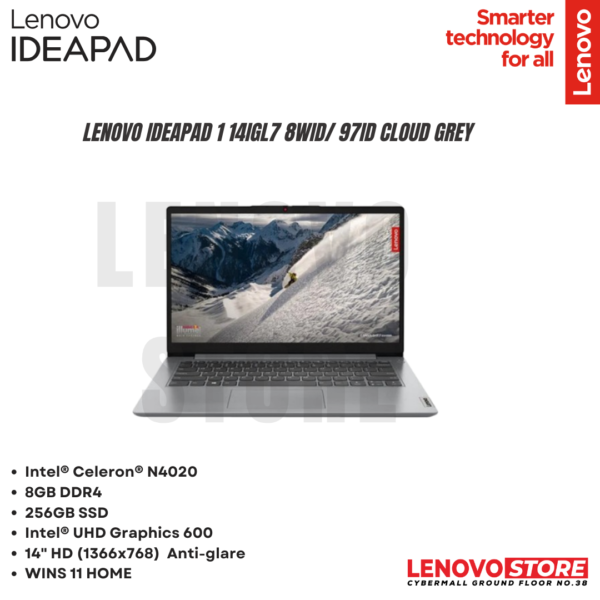 Lenovo IdeaPad 1 14IGL7 8WID/ 97ID Cloud Grey