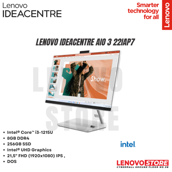 LENOVO IdeaCentre AIO 3 22IAP7-52ID WHITE/51ID BLACK