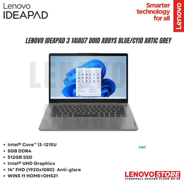 LENOVO IdeaPad 3 14IAU7 D0ID ABBYS BLUE/CYID ARTIC GREY