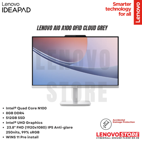 Lenovo AIO A100 0FID Cloud Grey
