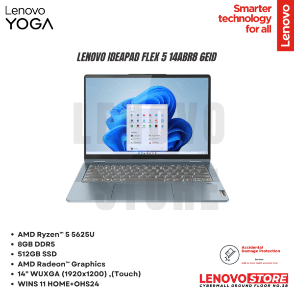 LENOVO IdeaPad Flex 5 14ABR8 6EID ARTIC GREY