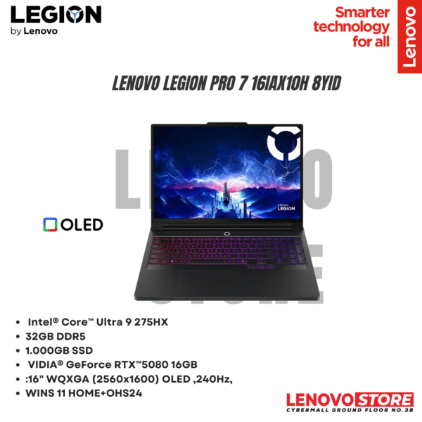Lenovo Legion Pro 7 16IAX10H 8YID Eclipse Black