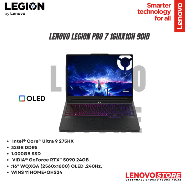Lenovo Legion Pro 7 16IAX10H 90ID Eclipse Black