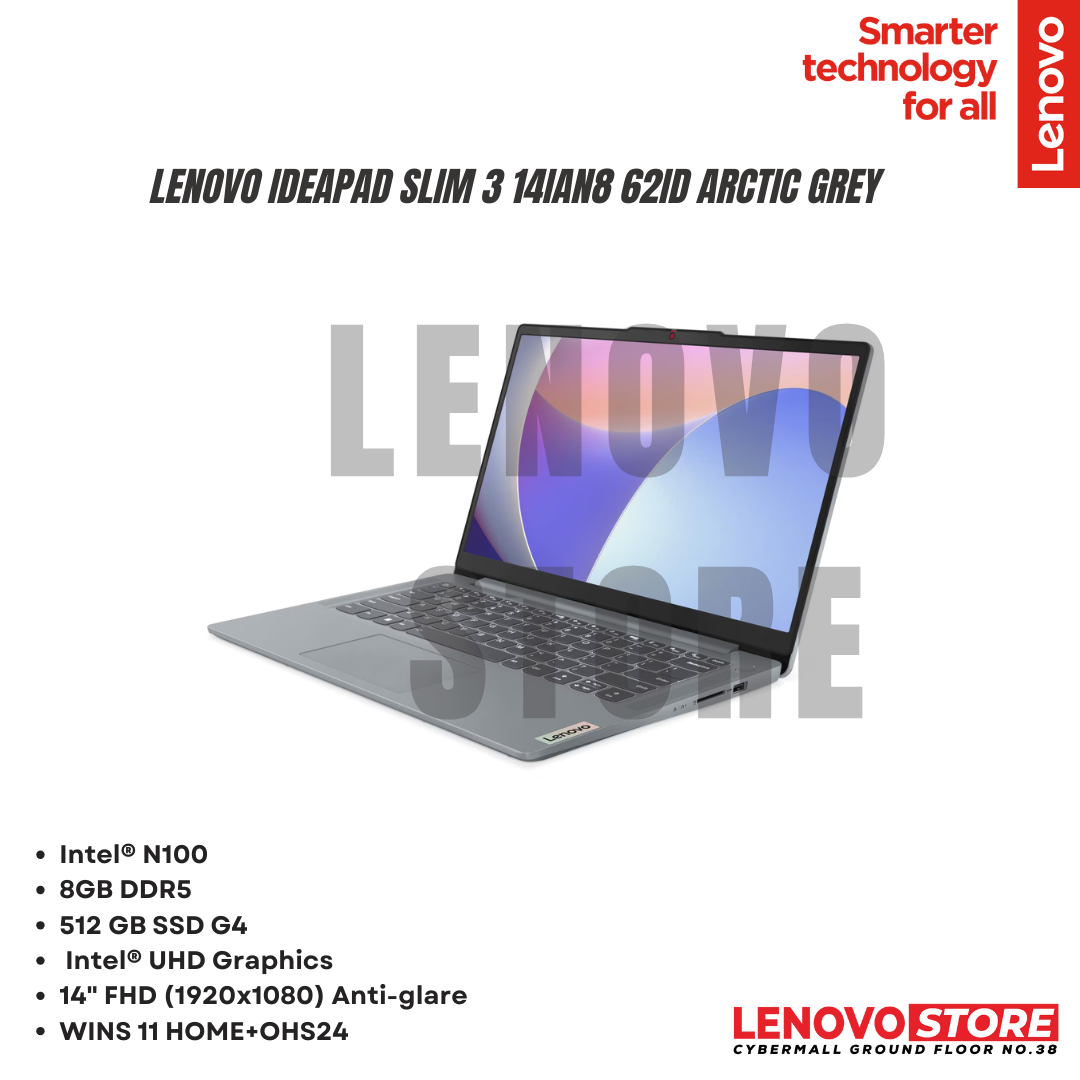 Lenovo IdeaPad Slim 3 14IAN8 62ID Arctic Grey