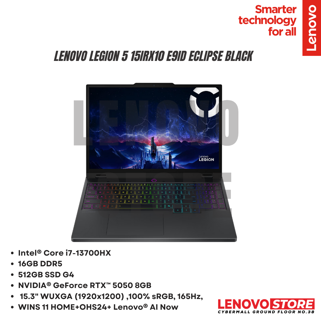 Lenovo Legion 5 15IRX10 E9ID Eclipse Black