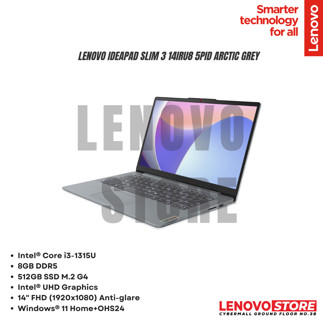 Lenovo IdeaPad Slim 3 14IRU8 5PID Arctic Grey