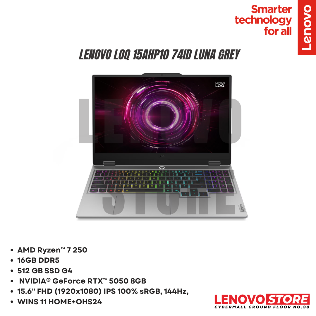 Lenovo LOQ 15AHP10 74ID Luna Grey